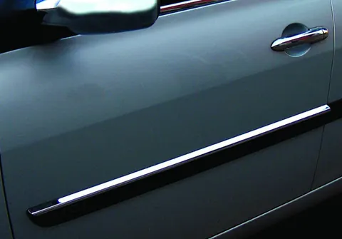 Молдинг вузький дверний 2006-2010 (4 шт, нерж) для Renault Megane II рр — Renault Megane II 2004-2009 гг. DianaParts