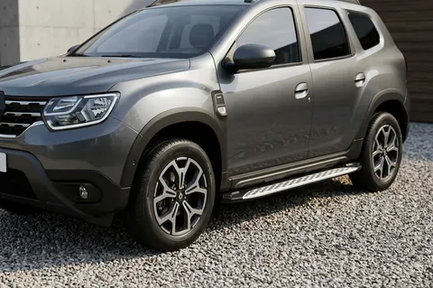 Бокові пороги Shining V1 (2 шт., Алюміній) для Dacia Duster 2018-2024 рр — Dacia Duster 2018-2024 гг. DianaParts