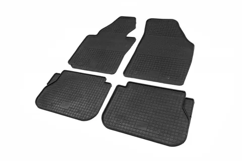Гумові килимки (4 шт, Polytep) для Volkswagen Caddy 2004-2010 рр — Volkswagen Caddy 2004-2010 гг. DianaParts
