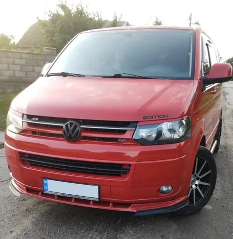 Передня лип накладка (ABS) для Volkswagen T5 2010-2015 рр — Volkswagen T5 2010-2015 гг. DianaParts