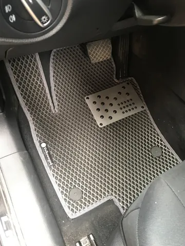 Поліуретанові килимки (2 ряду, EVA, чорні) для Volkswagen Sharan 2010-2023 рр — Volkswagen Sharan 2010-2023 гг. DianaParts