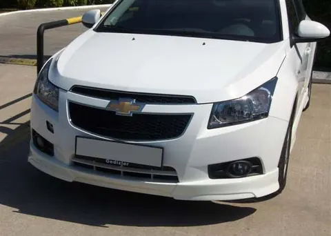 Накладка на передній бампер SD (Meliset, під фарбування) для Chevrolet Cruze 2009-2015 рр — Chevrolet Cruze 2009–2015 гг. DianaParts