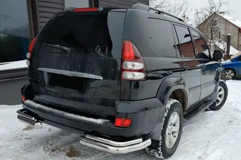 Задні подвійні куточки AK003-2 (2 шт., нерж) для Toyota Land Cruiser Prado 120 2002-2009 рр — Toyota Land Cruiser Prado 120 2002-2009 гг. DianaParts