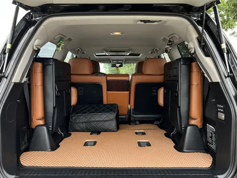 Килимок багажника 2 шт (EVA, 7 місць, цегляний) для Lexus LX570/450d 2008-2022 рр — Lexus LX570/450d 2008-2022 гг. DianaParts