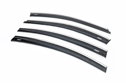 Вітровики з хромованим молдингом SD (4 шт, Niken) для Chevrolet Cruze 2009-2015 рр — Chevrolet Cruze 2009–2015 гг. DianaParts