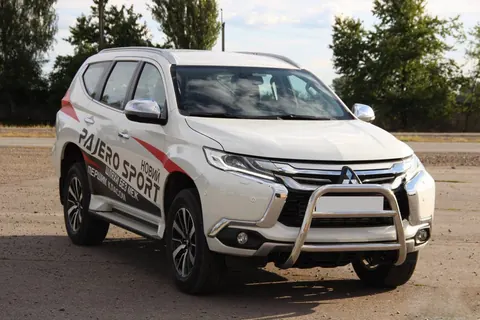 Кенгурятник WT022 (нерж) для Mitsubishi Pajero Sport 2015- рр — Mitsubishi Pajero Sport 2015- гг. DianaParts