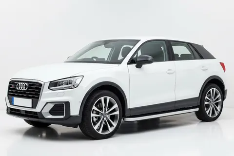 Бокові пороги Tayga Grey (2 шт., Алюміній) для Ауди Q2 2016- рр — Audi Q2 2016- гг. DianaParts