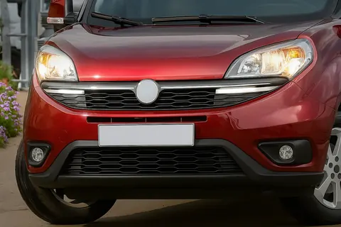Ходові вогні Хром (2014-2026, LED) для Fiat Doblo II рр — Fiat Doblo II 2010-2022 гг. DianaParts