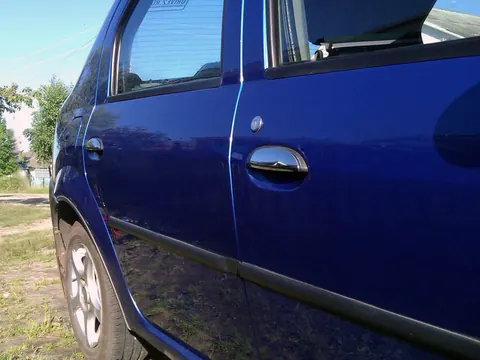 Накладки на ручки (4шт, нерж.) Carmos - Турецька сталь для Renault Logan I 2005-2008 рр — Renault Logan I 2005-2008 гг. DianaParts