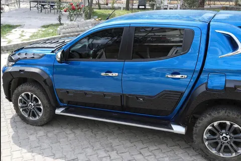 Молдинг двері EuroCap (6 шт, ABS) для Mitsubishi L200 2015-2024 рр — Mitsubishi L200 2015-2024 гг. DianaParts