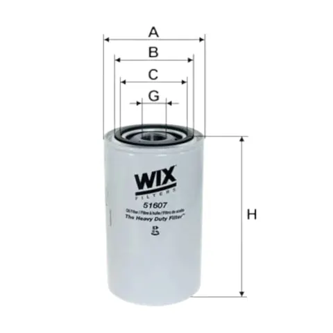 Фільтр оливний BOGDAN A-Series 99- WIX FILTERS — Фільтри DianaParts