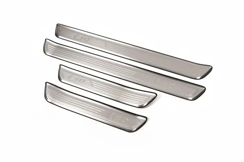 Накладки на пороги Libao (4 шт, нерж) для Hyundai I-30 2007-2011 рр — Hyundai I-30 2007-2011 гг. DianaParts