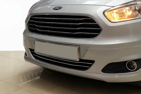 Накладки на бампер (2014-2018, 2 шт, нерж) для Ford Courier рр — Ford Courier 2014-2023 гг. DianaParts