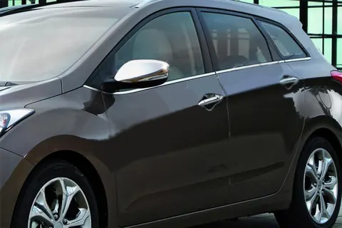 Накладки на дзеркала з вирізом під поворот (2 шт., нерж) для Hyundai Elantra (MD/UD) 2011-2015 рр — Hyundai Elantra (MD/UD) 2011-2015 гг. DianaParts