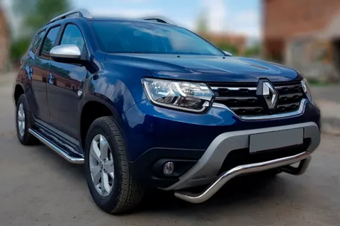 Кенгурятник WT007 (нерж.) для Dacia Duster 2018-2024 рр — Dacia Duster 2018-2024 гг. DianaParts