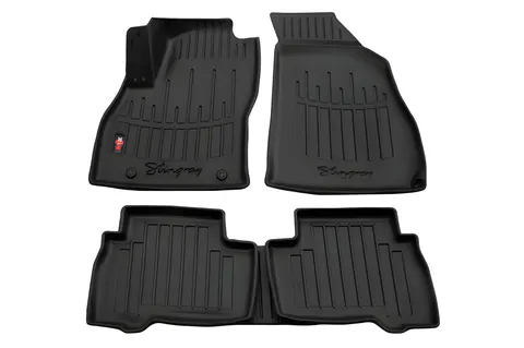 Килимки Stingray 3D (5 шт, поліуретан) для Fiat Fiorino/Qubo 2008-2024 рр — Fiat Fiorino/Qubo 2008-2024 гг. DianaParts
